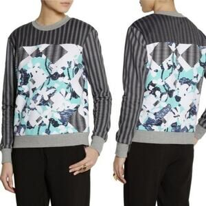Peter Pilotto for Target Multicolored Printed Sweatshirt Women's Size XL
